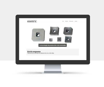 diseño página web cuchillas rodrigo