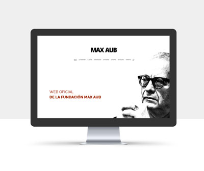 diseño página web fundacion max aub