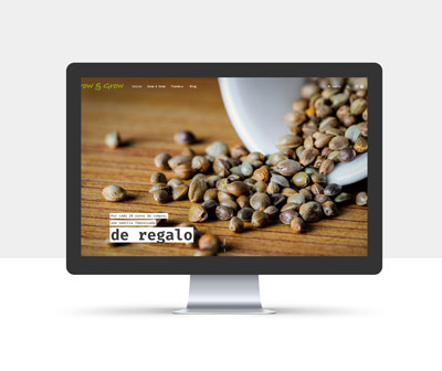 diseño página web grow and grow