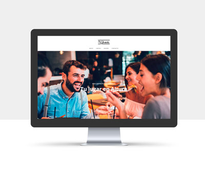 diseño página web restaurante glorieta