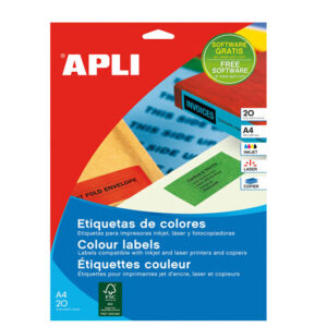 Etiquetas de colores apli