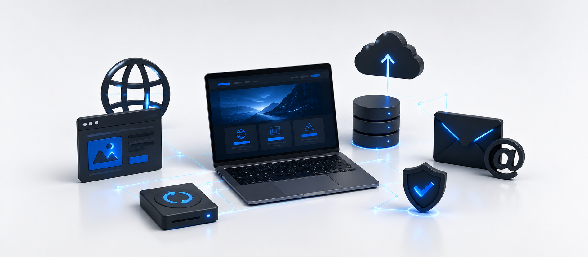 Servicios de internet Diseño Web y Servicios Online Impulsamos la presencia digital de tu empresa con páginas web profesionales, optimizadas para buscadores y adaptadas a tus necesidades. Además, ofrecemos soluciones de correo corporativo y copias de seguridad en la nube para que tu información esté siempre protegida y accesible.
